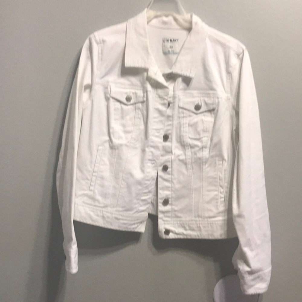 NWOT White Denim Jacket